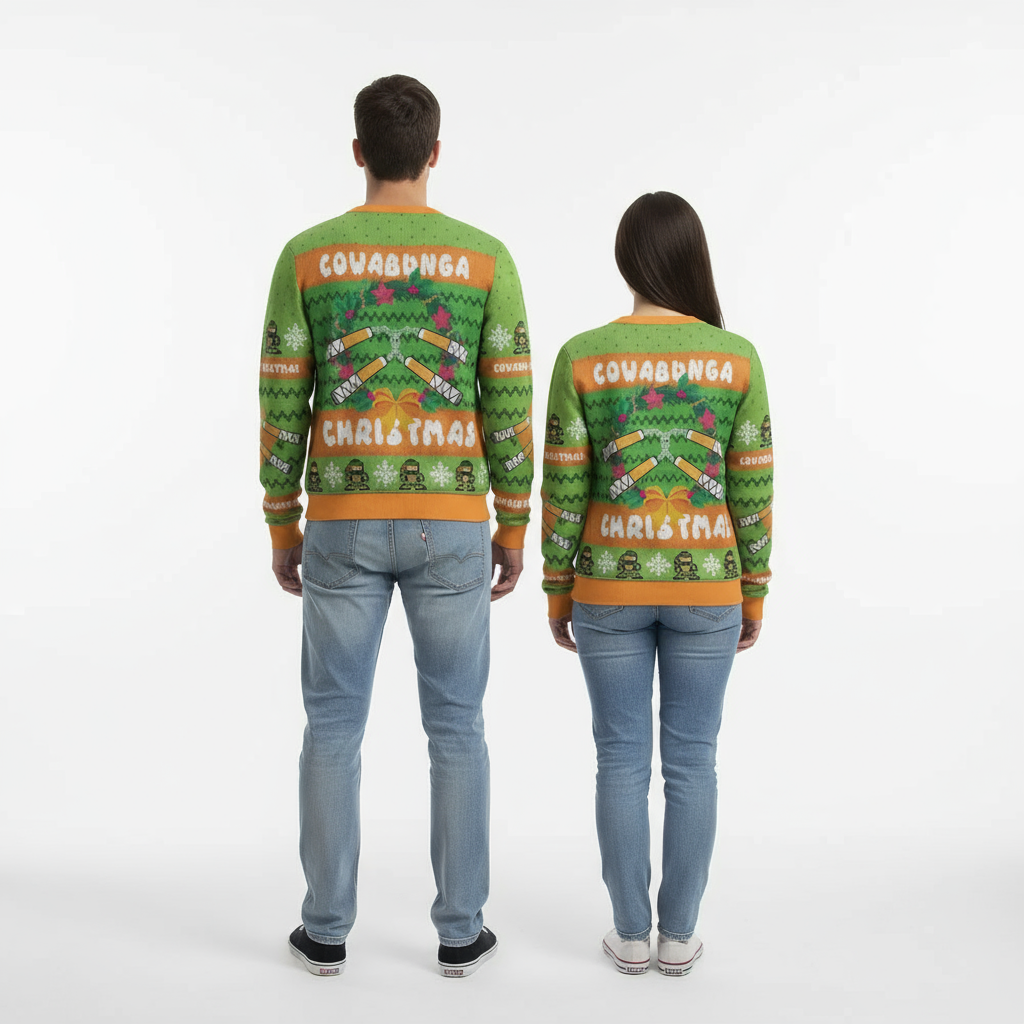 Unisex "Cowabunga Christmas" Sweater