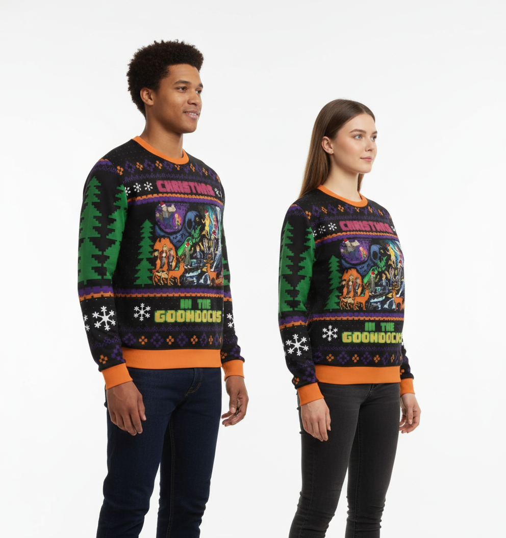 Unisex "Goonies Never Say Die-cember" Sweater