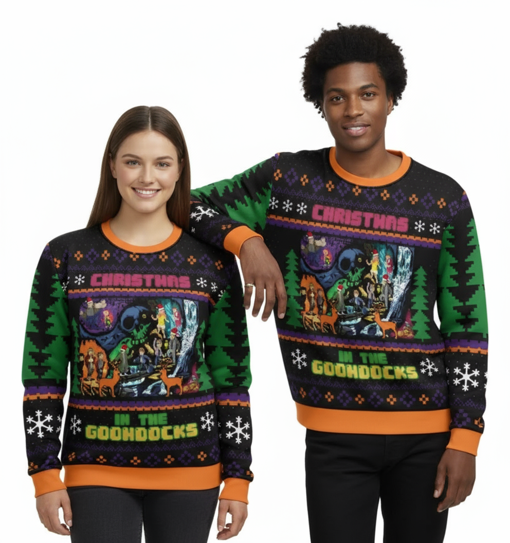 Unisex "Goonies Never Say Die-cember" Sweater