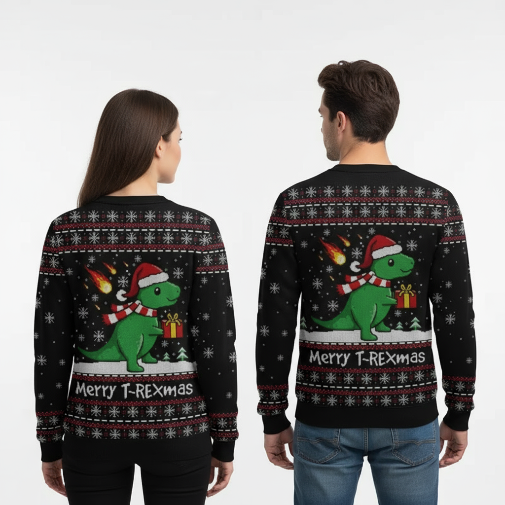 Unisex "Dino-Mite Holiday" Sweater