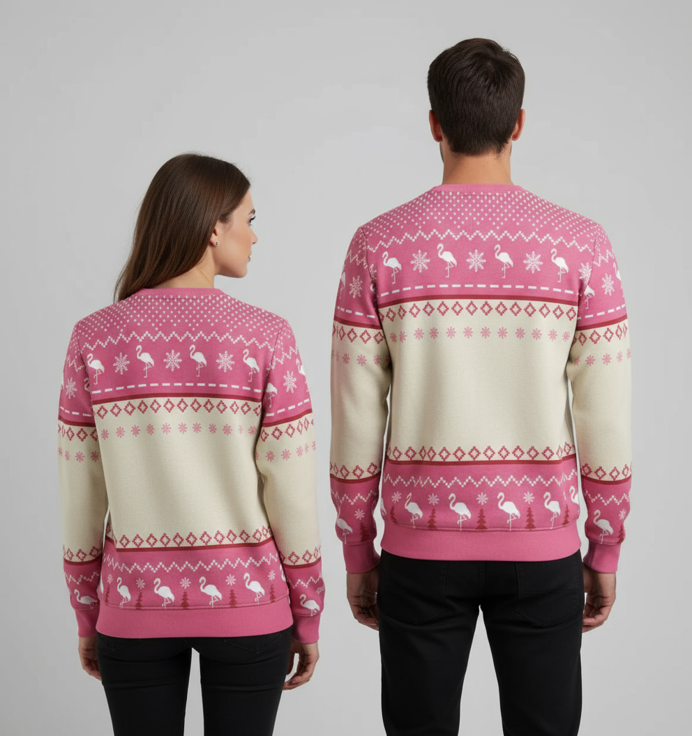 Unisex "The Festive Pink Float" Sweater