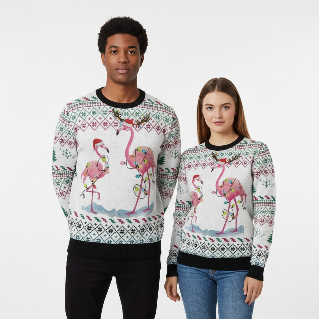 Unisex "Flocking Jolly" Sweater