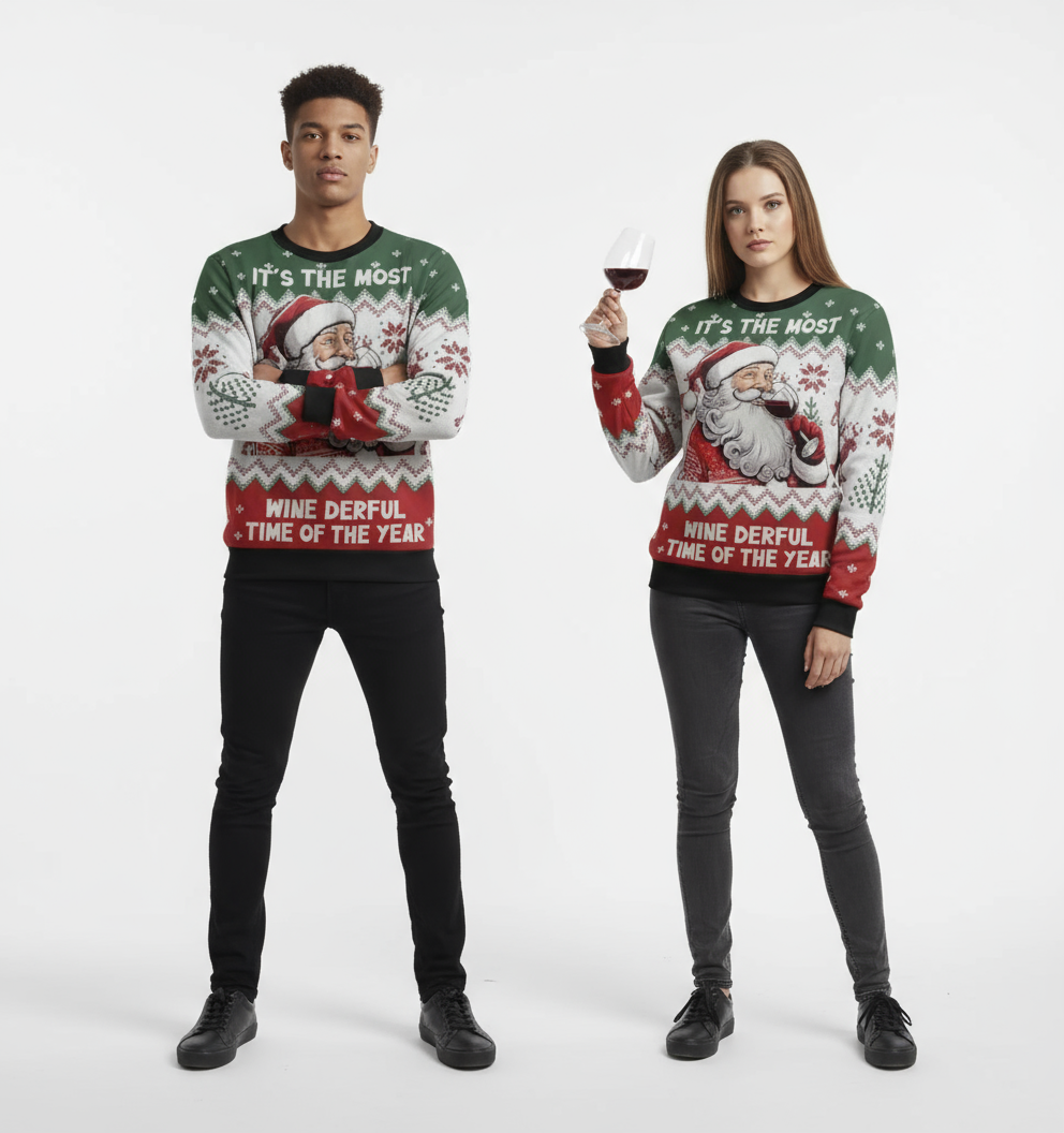 Unisex "Wine-Derful Christmas" Sweater