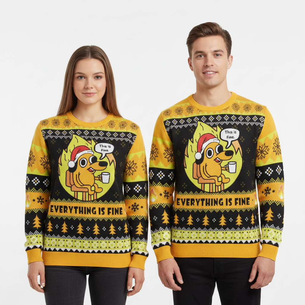Unisex "This Is Fine, Actually" Sweater