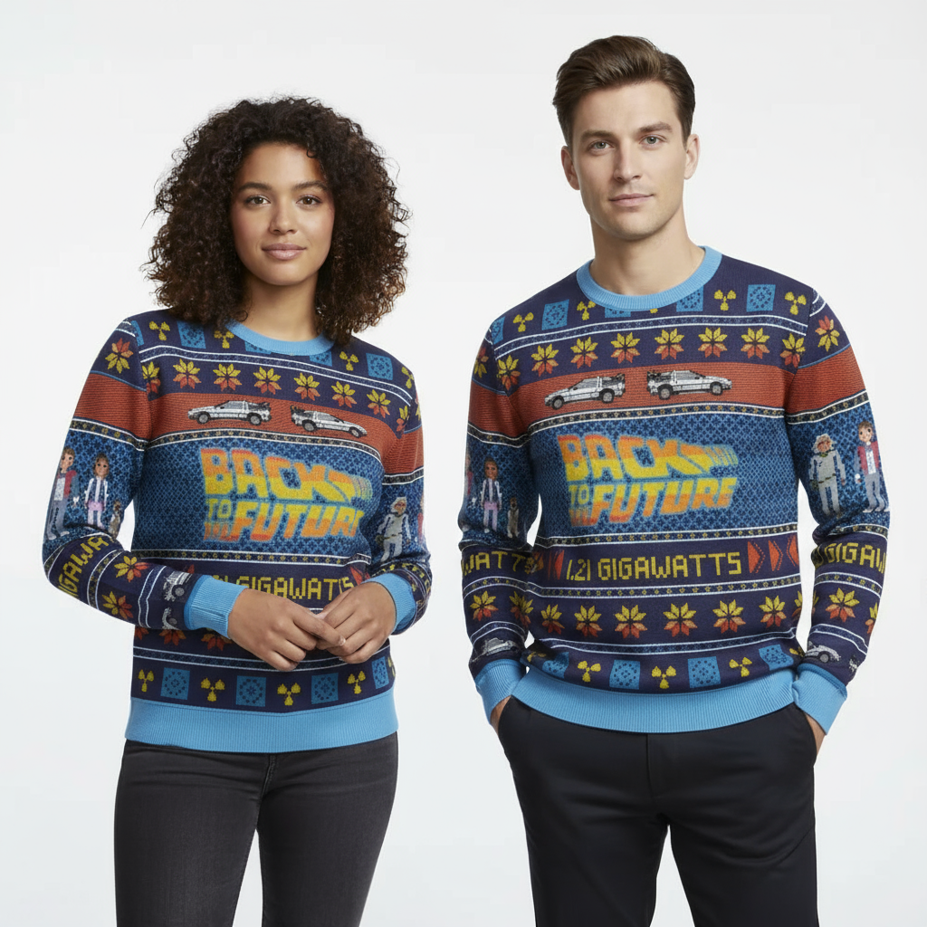 Unisex "Where We're Going, We Don't Need Sleighs" Sweater