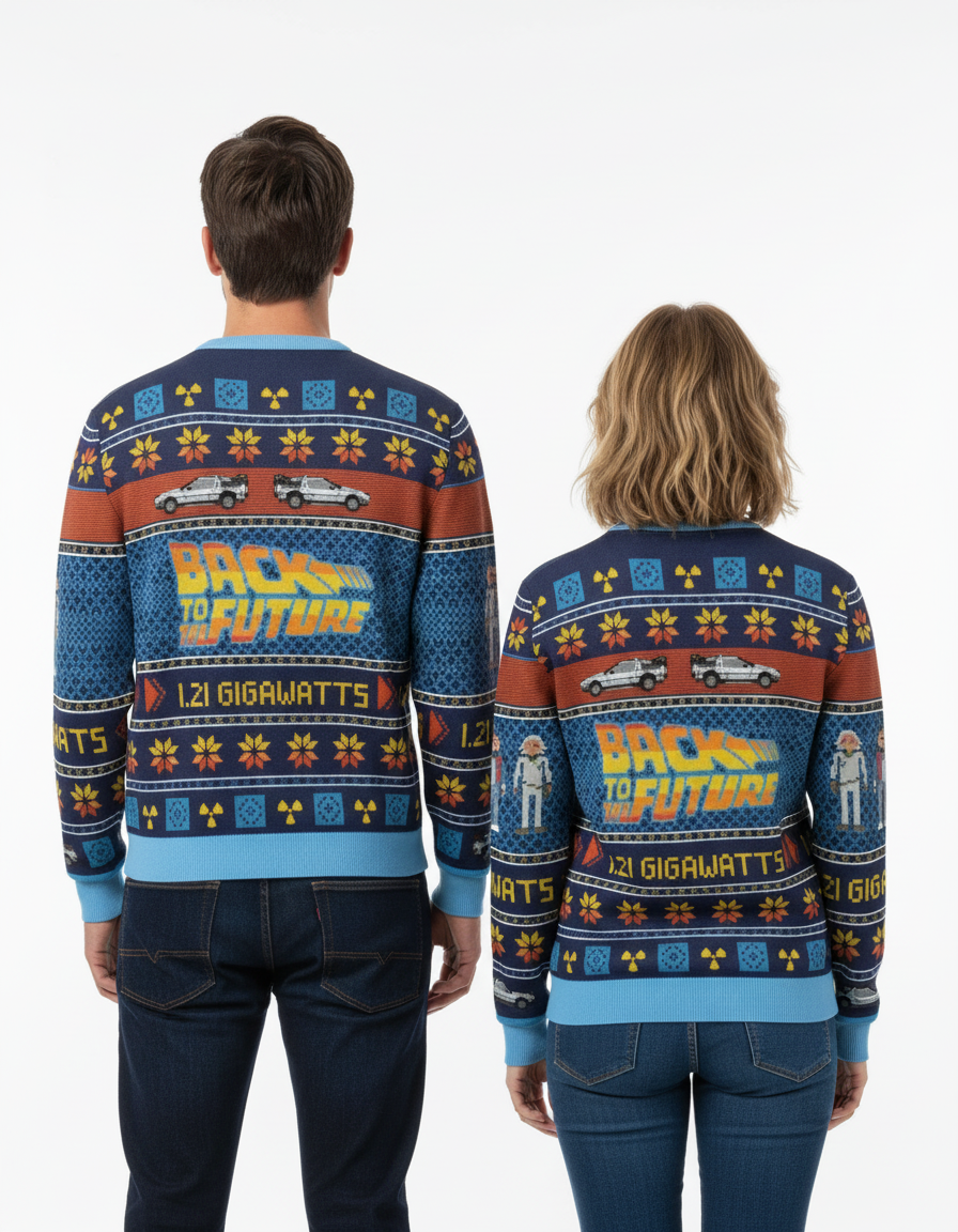 Unisex "Where We're Going, We Don't Need Sleighs" Sweater