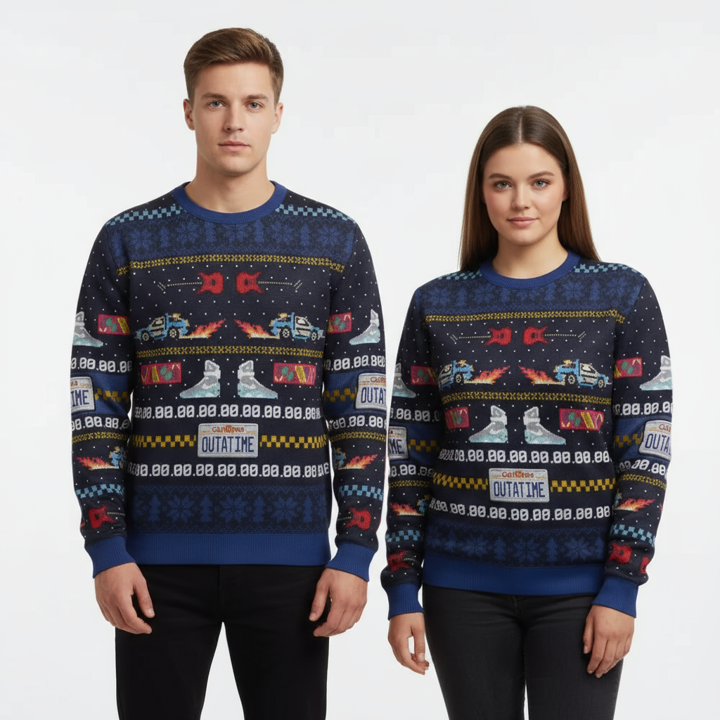 Unisex "DeLorean Time Machine Tacky" Sweater
