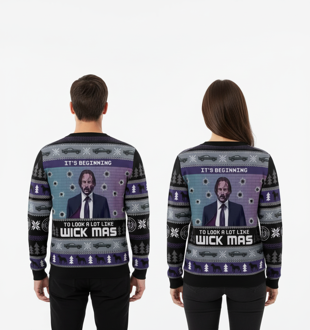 Unisex "Happy Wick-Mas" Sweater