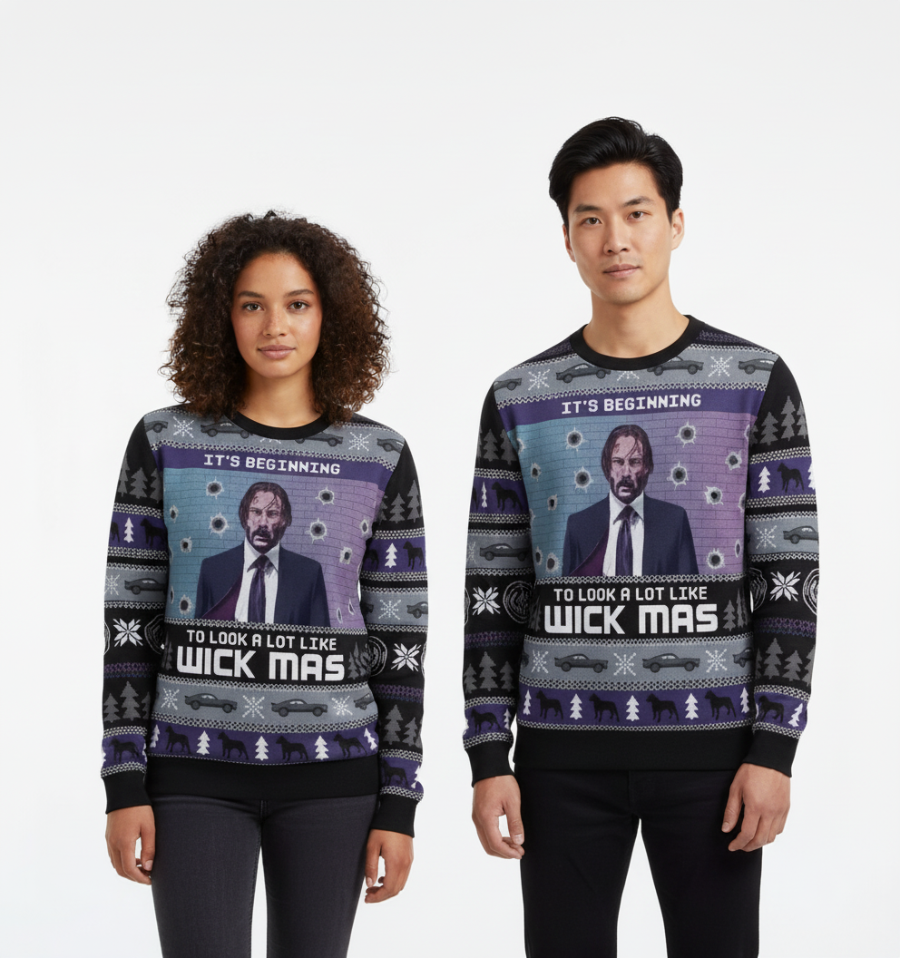 Unisex "Happy Wick-Mas" Sweater